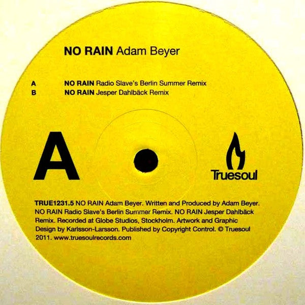 Adam Beyer : No Rain (12")