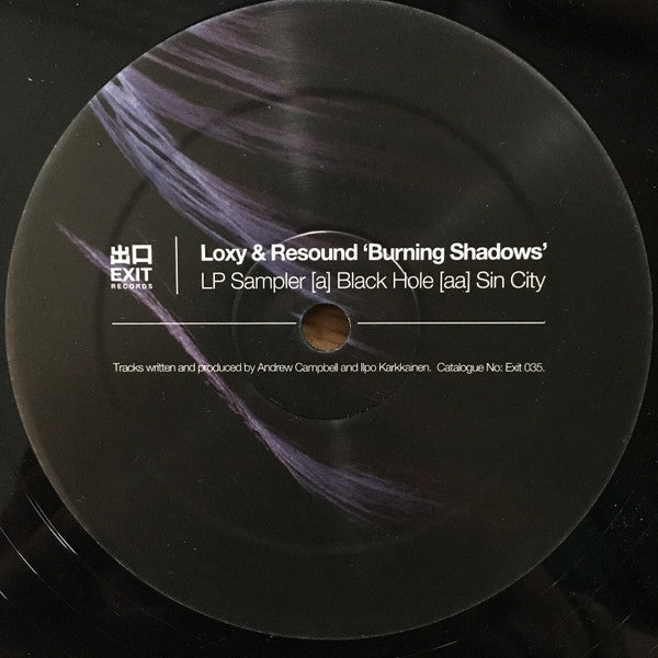 Loxy & Resound : Burning Shadows LP Sampler (12", M/Print, Smplr)