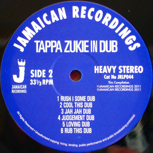 Tapper Zukie : In Dub (LP, Album, RE)