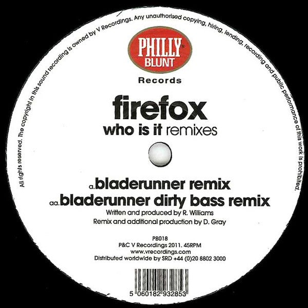 Firefox : Who Is It (Remixes) (12")