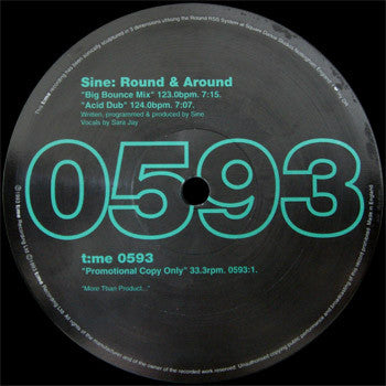 Sine : Round & Around (12", Promo)