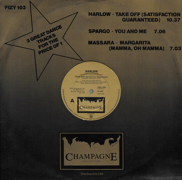 Harlow (2) / Spargo / Pino Massara : Take Off / You And Me / Margarita (12")