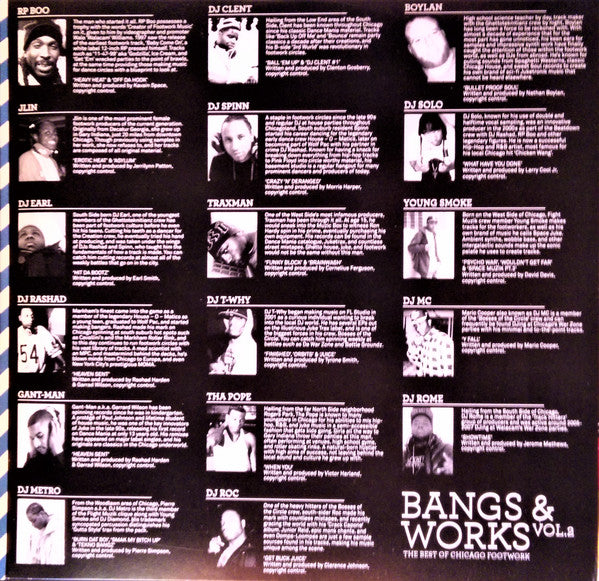 Various : Bangs & Works Vol.2 (The Best Of Chicago Footwork) (3x12", Album, Comp)