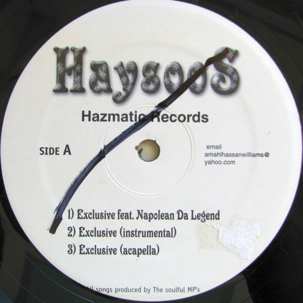 Haysoos : Exclusive (12")