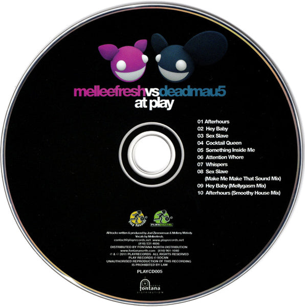 Melleefresh* vs Deadmau5 : At Play (CD, Comp, Dig)