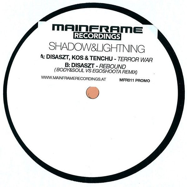 Disaszt, Kos (4) & Tenchu / Disaszt : Terror War / Rebound (RMX) (12", Ltd, Promo, Smplr, W/Lbl, Sti)