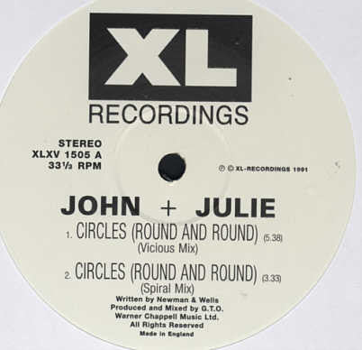 John + Julie : Circles (Round And Round) (12", Ltd, RE)