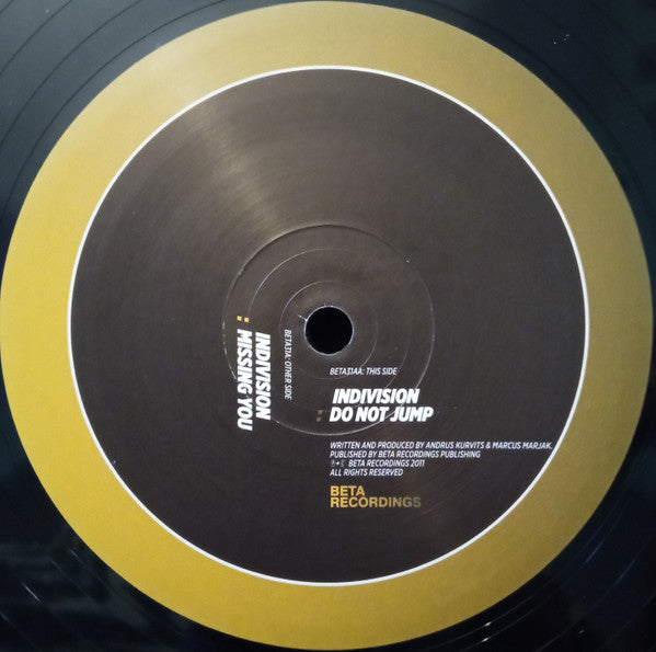 Indivision : Missing You / Do Not Jump (12")