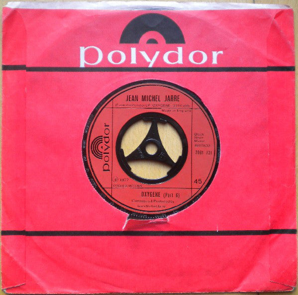 Jean-Michel Jarre : Oxygene (Part 4) (7", Single, Red)