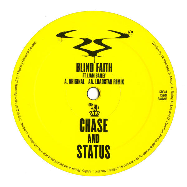 Chase & Status Ft. Liam Bailey : Blind Faith (12", RP)