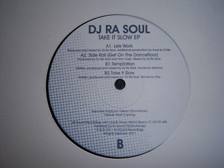 DJ Rasoul : Take It Slow EP (12", EP)