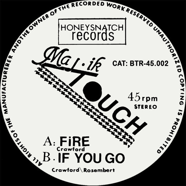 Majik Touch : Fire (7", Ltd, RE, RM)