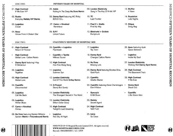 Various : Fifteen Years Of Hospital Records (CD, Comp, P/Mixed + CD, Comp, Mixed)