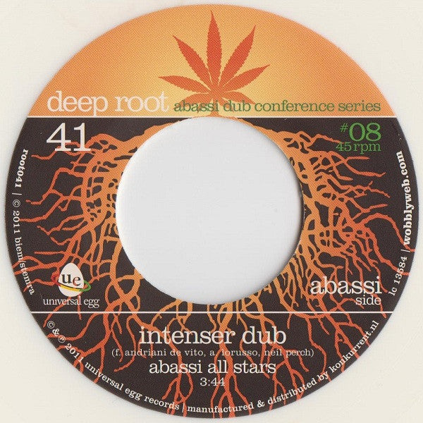 Abassi All Stars / Insintesi : Intenser Dub / The Big Wheel (7", Whi)