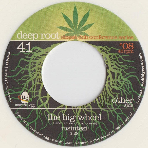 Abassi All Stars / Insintesi : Intenser Dub / The Big Wheel (7", Whi)