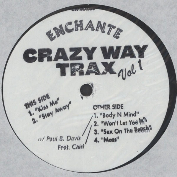 Enchante : Crazy Way Trax Vol. 1 (12", W/Lbl, Sta)