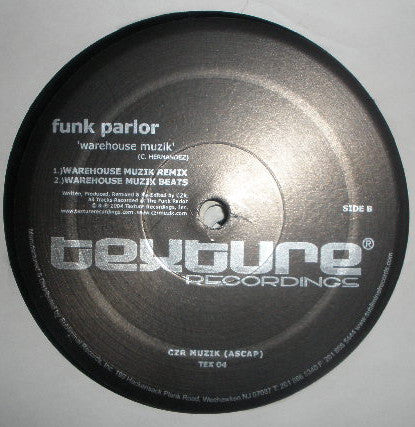 The Funk Parlor : Warehouse Muzik (CZR Remix) (12")