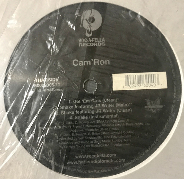 Cam'ron : Hey Lady / Get 'Em Girls / Shake (12")