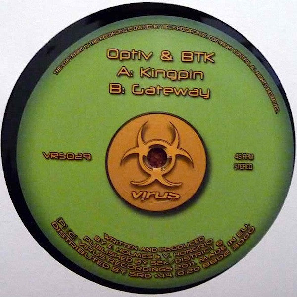 Optiv & BTK : Kingpin / Gateway (12")