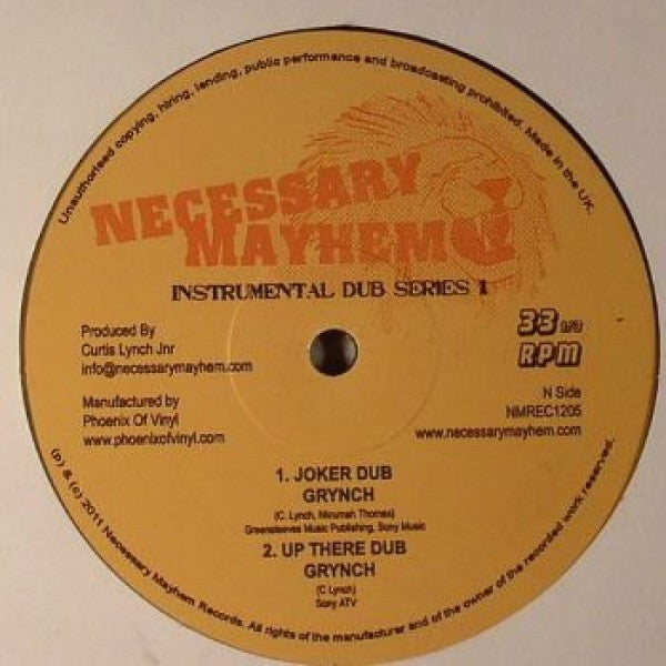 Da Grynch : Instrumental Dub Series 1 (12")