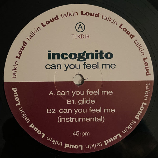 Incognito : Can You Feel Me (12", Promo)