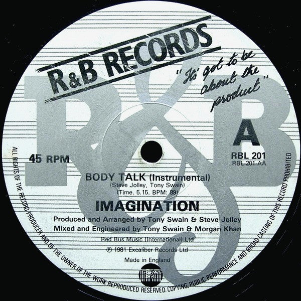 Imagination : Body Talk (12", Single)