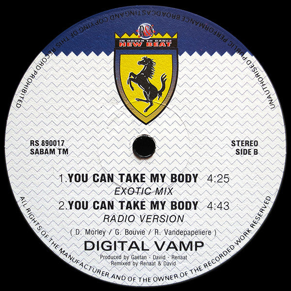 Digital Vamp : You Can Take My Body (12")