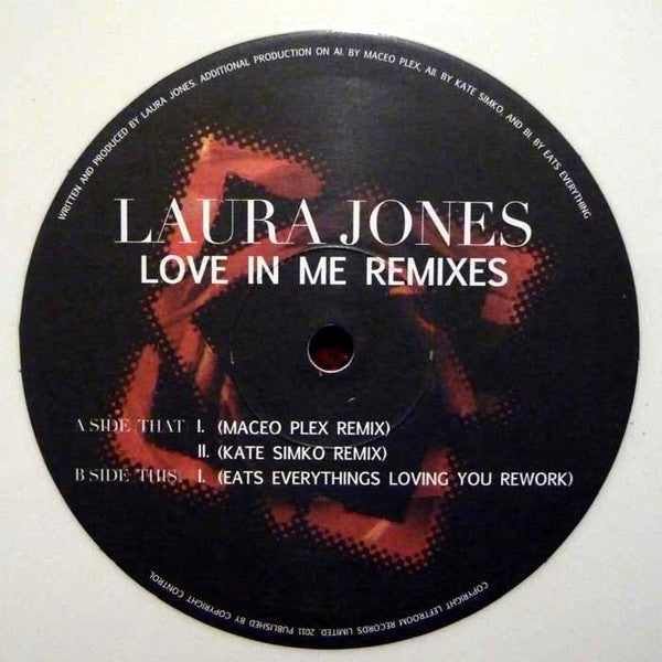 Laura Jones (2) : Love In Me Remixes (12", Whi)