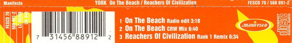 York : On The Beach / Reachers Of Civilization (CD, Single)