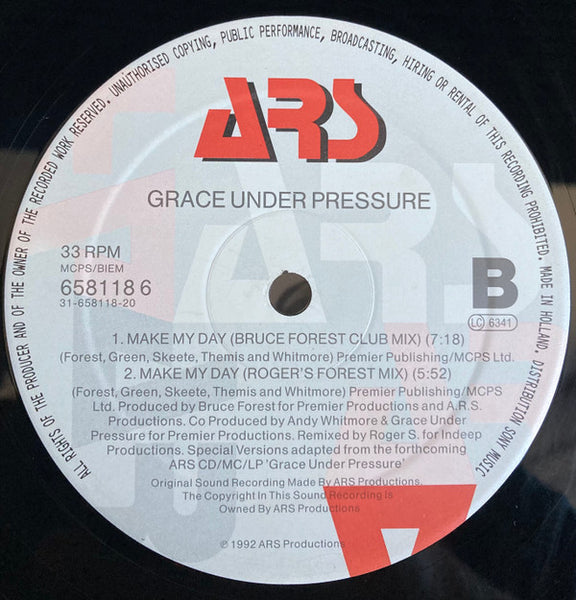 Grace Under Pressure : Make My Day (12", Maxi)