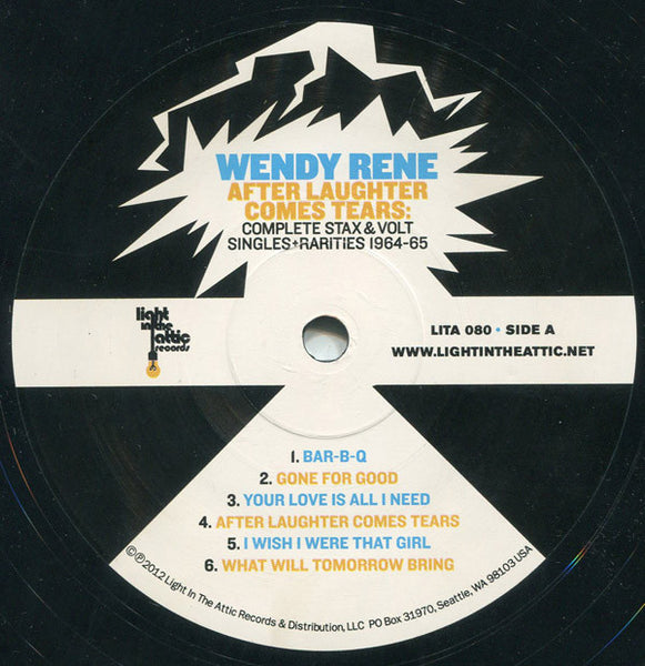 Wendy Rene : After Laughter Comes Tears: Complete Stax & Volt Singles + Rarities 1964-1965 (2xLP, Comp)