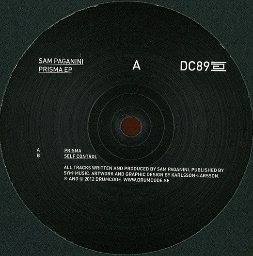Sam Paganini : Prisma EP (12", EP)