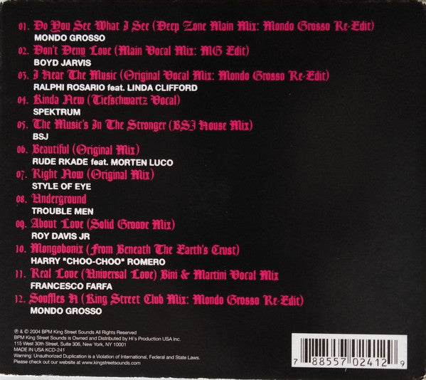 Shinichi Osawa / Mondo Grosso : Mix The Vibe (Street King) (CD, Mixed)