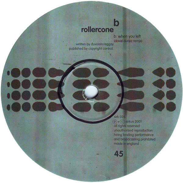 Rollercone : When You Left (12")