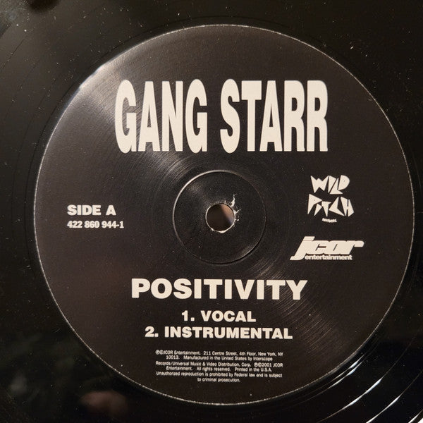 Gang Starr : Positivity (12", RE)