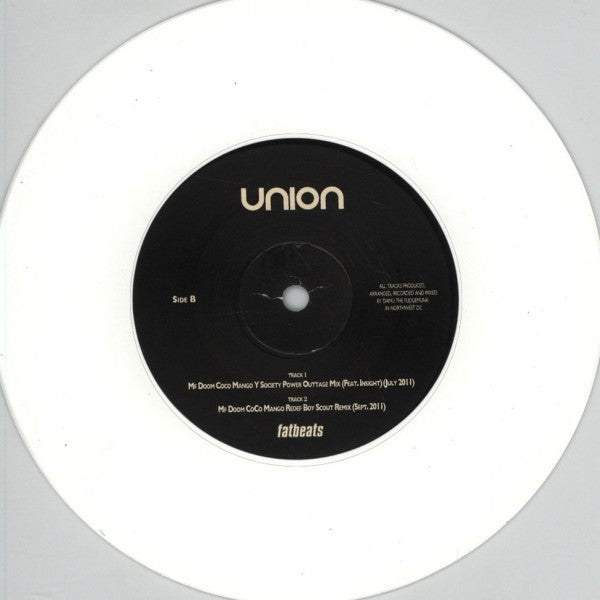 Union (16) : Wings (Redef Remix) / Coco Mango (Remixes) (7", Ltd, Whi)