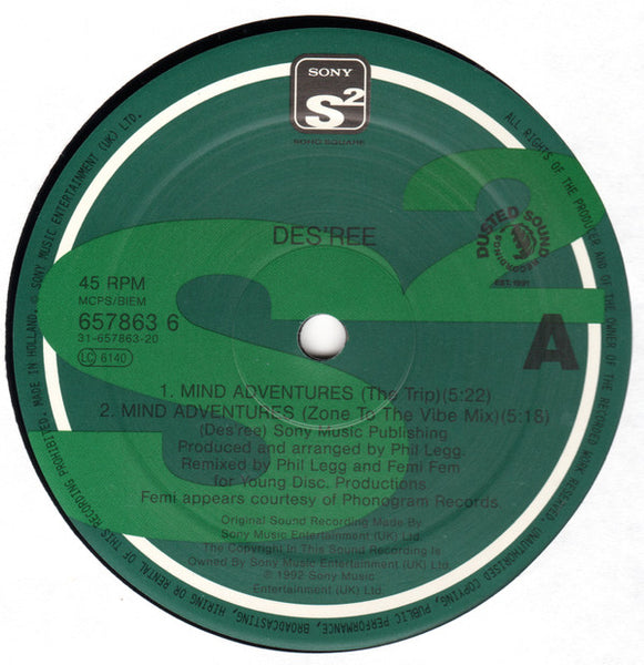 Des'ree : Mind Adventures (12", Single)