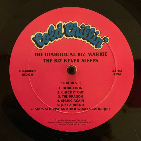 Biz Markie : The Biz Never Sleeps (LP, Album, RE)