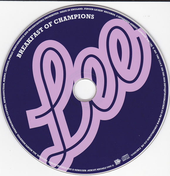 Lee Coombs : Breakfast Of Champions (CD, Album)