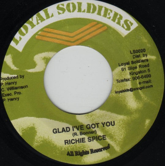 Richie Spice : Glad I've Got You (7")