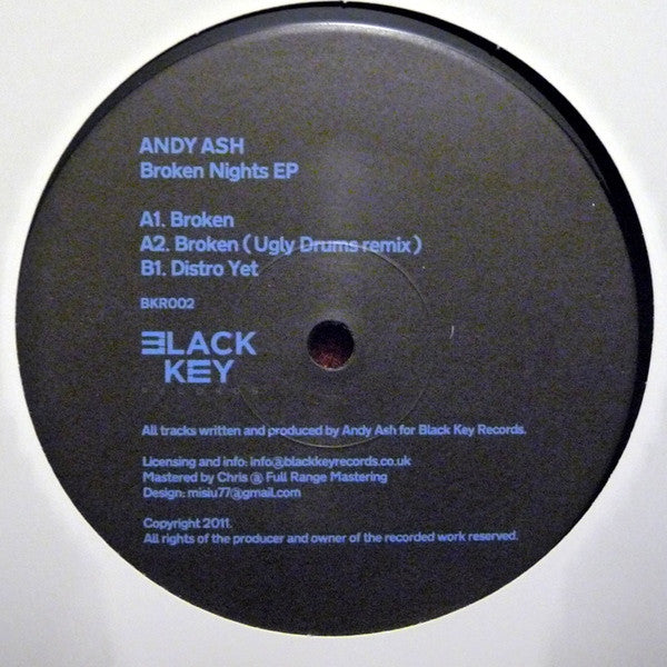 Andy Ash : Broken Nights EP (12", EP)