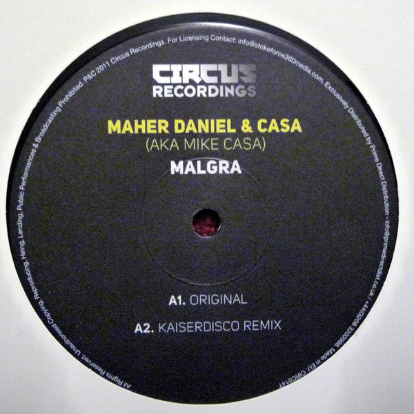 Maher Daniel & Casa (6) : Malgra (12")