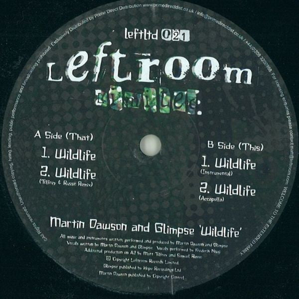 Martin Dawson and Glimpse : Wildlife (12")
