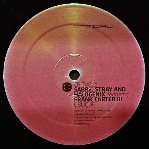 Sabre, Stray (8) And Halogenix : Oblique / St. Clair (12")