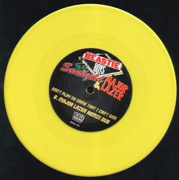 Beastie Boys Feat. Santigold & Major Lazer : Don't Play No Game That I Can't Win (7", Single, Ltd, Yel)