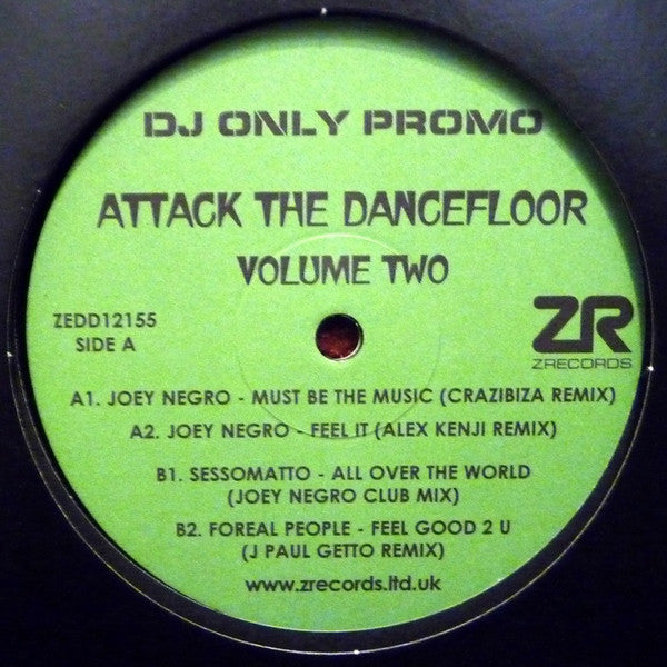 Various : Attack The Dancefloor Volume Two (12", Promo, Smplr)