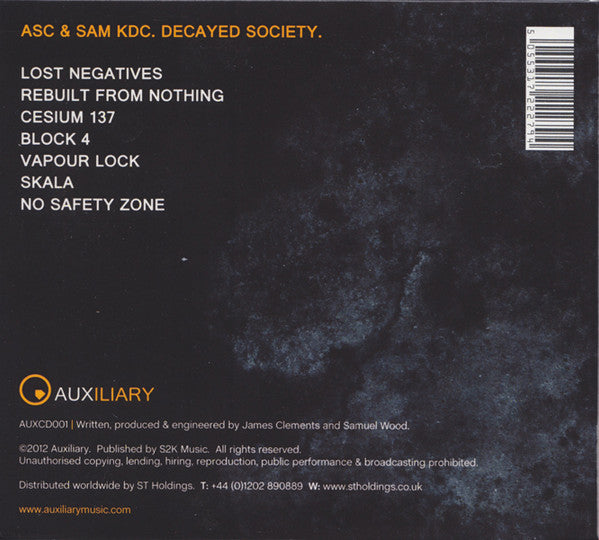 ASC & Sam KDC : Decayed Society (CDr)