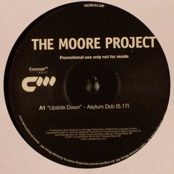 The Moore Project : Upside Down (Asylum Remixes) (12", Promo)