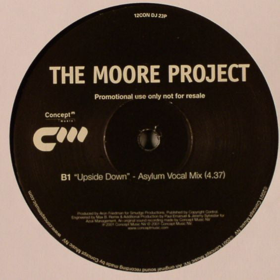 The Moore Project : Upside Down (Asylum Remixes) (12", Promo)