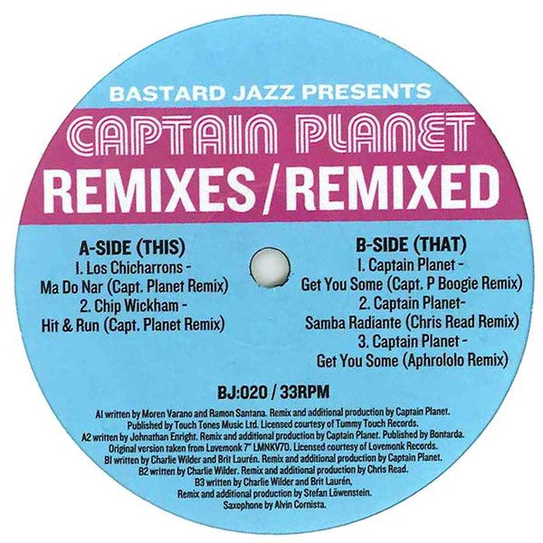 Captain Planet (3) : Remixes / Remixed (12")